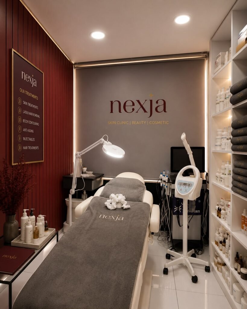 Nexja Skin Clinic Istanbul facial and skin care treatment room